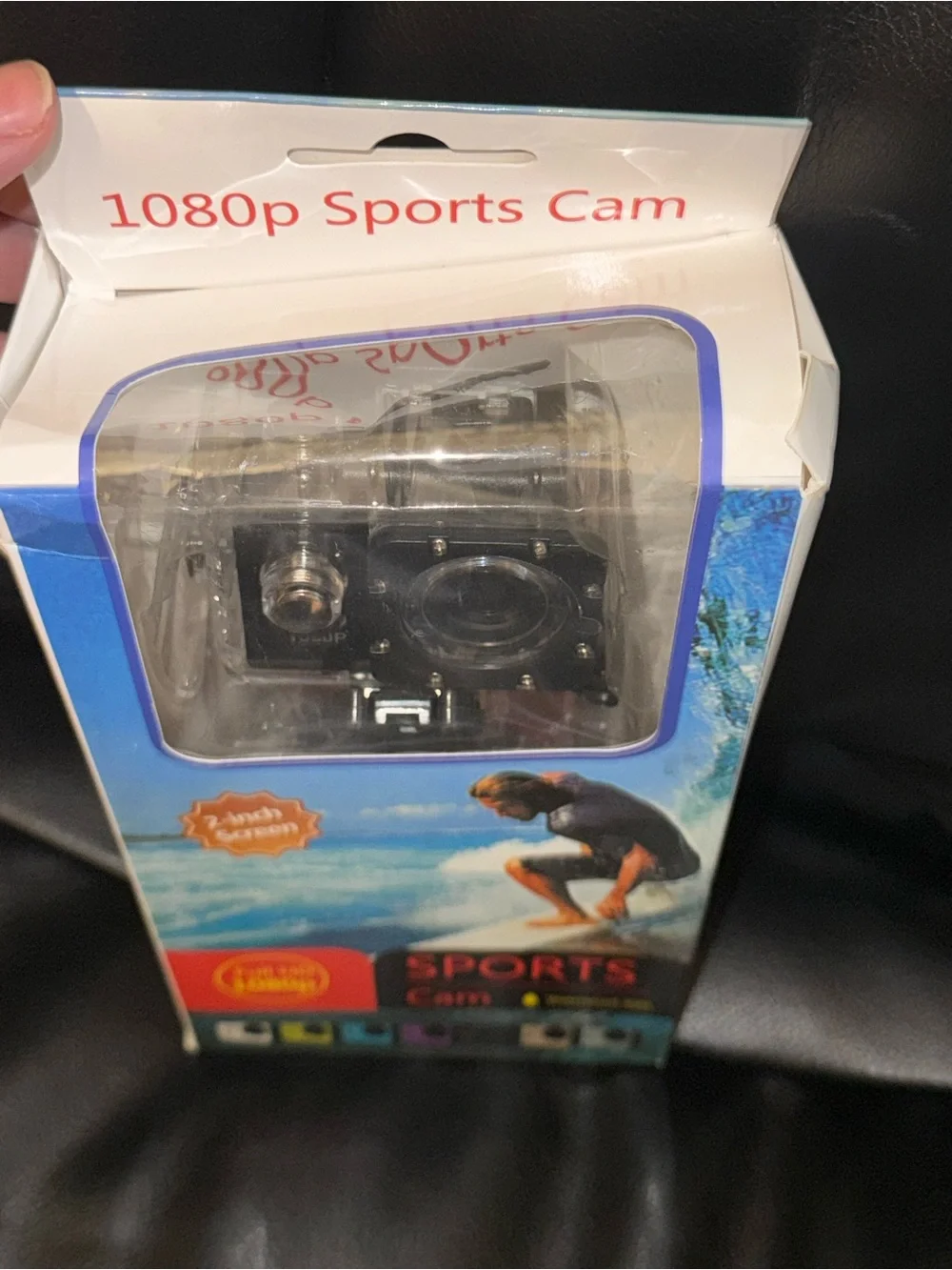 Black Sports Action Camera - Full HD 1080p